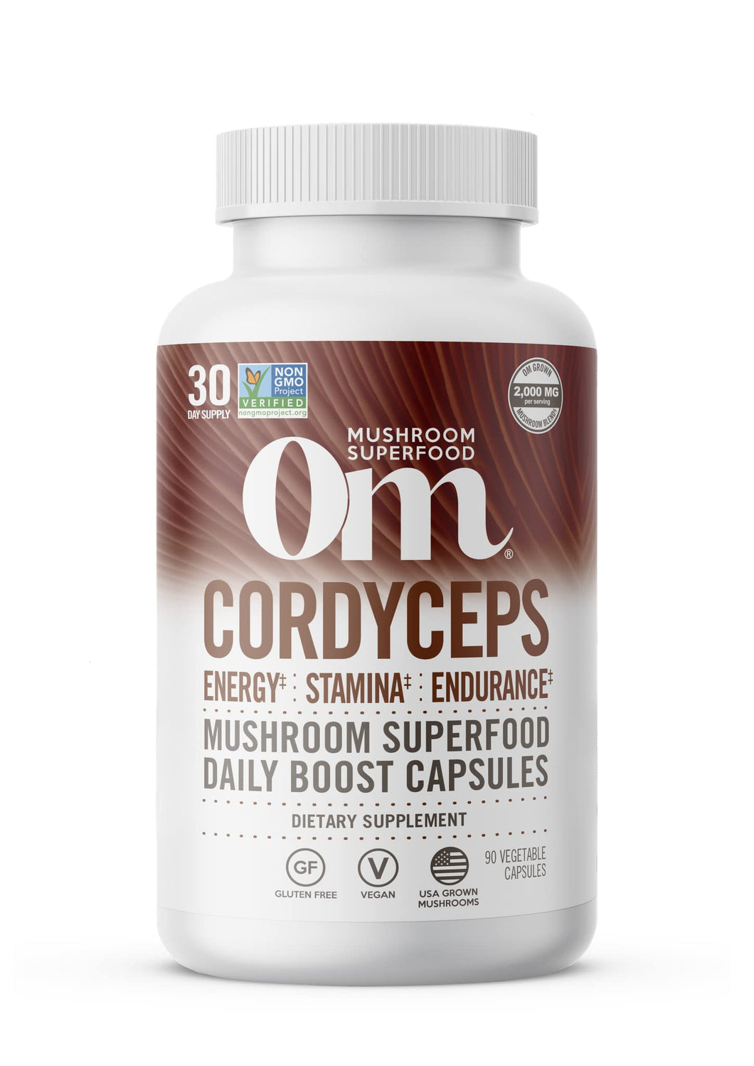Om Mushroom Superfood Cordyceps Powder & Capsules