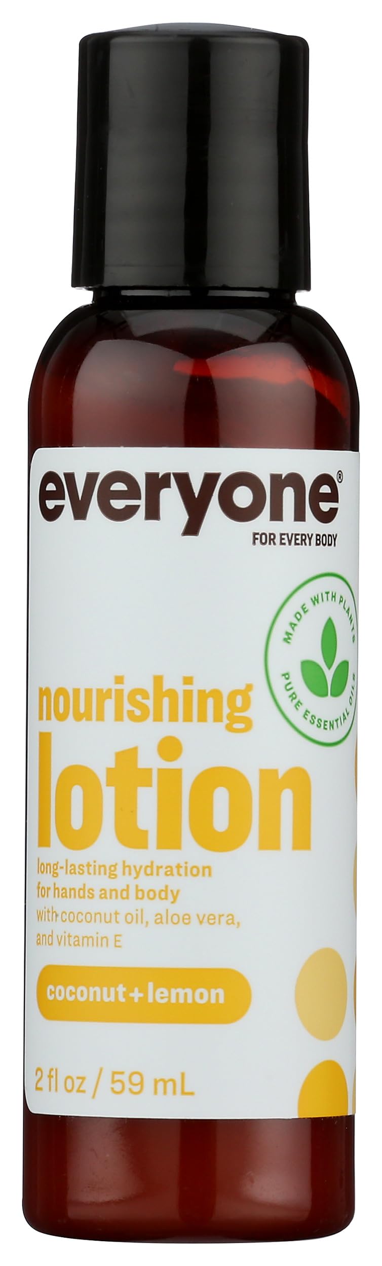 Nourishing Hand and Body Lotion, Travel Size, Coconut and Lemon, Plant-Based Lotion with Pure Essential Oils, Coconut Oil, Aloe Vera and Vitamin E_PARENT