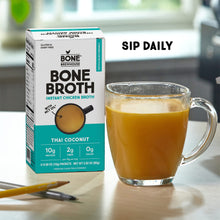 Load image into Gallery viewer, Bone Brewhouse - 9 Pack - Chicken Bone Broth Protein Powder - Thai Coconut Flavor
