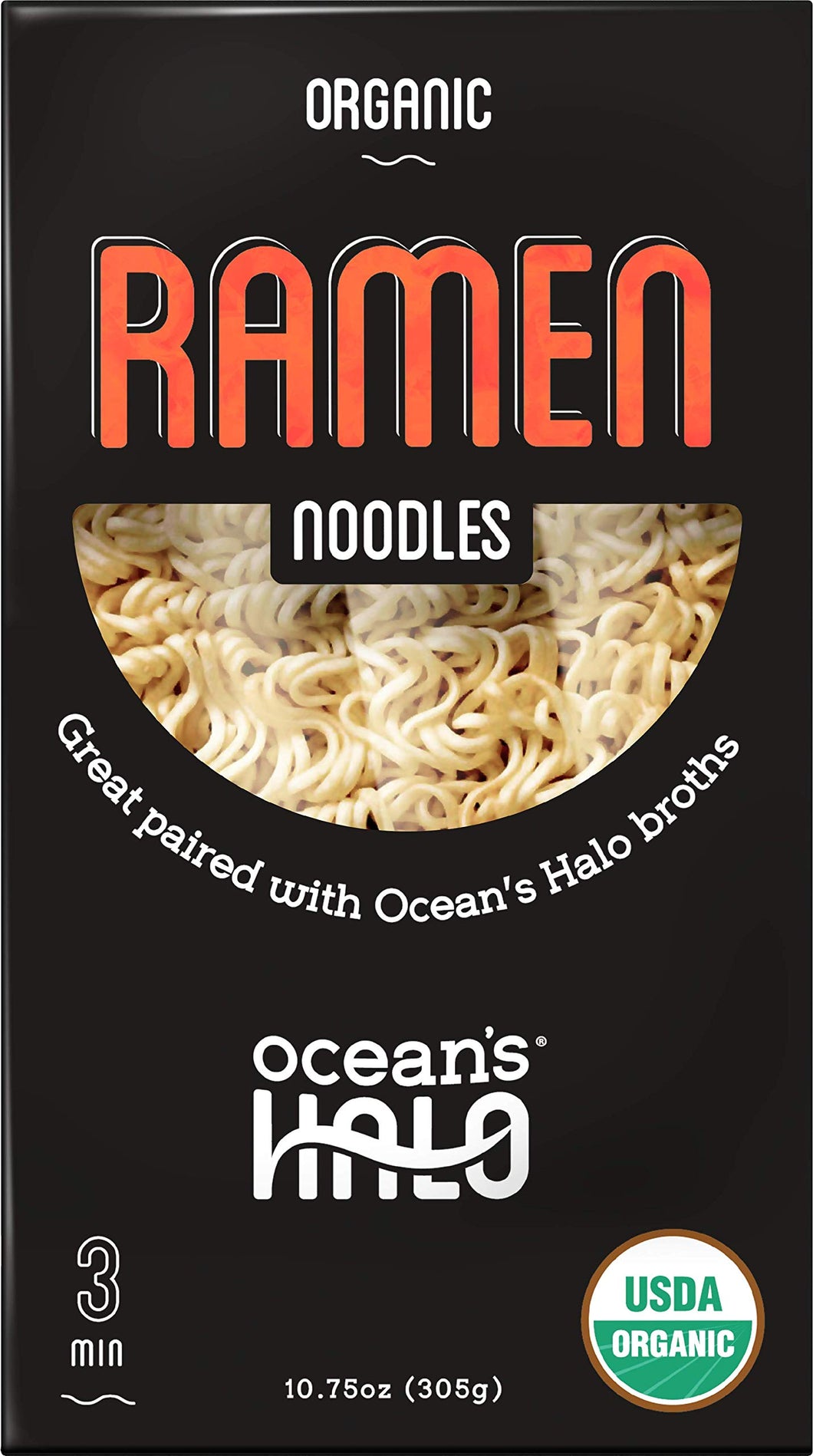Ocean's Halo, Organic Ramen Noodles, Vegan, USDA Organic, 8.4 Ounce