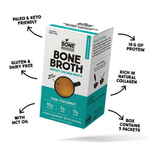 Load image into Gallery viewer, Bone Brewhouse - 9 Pack - Chicken Bone Broth Protein Powder - Thai Coconut Flavor
