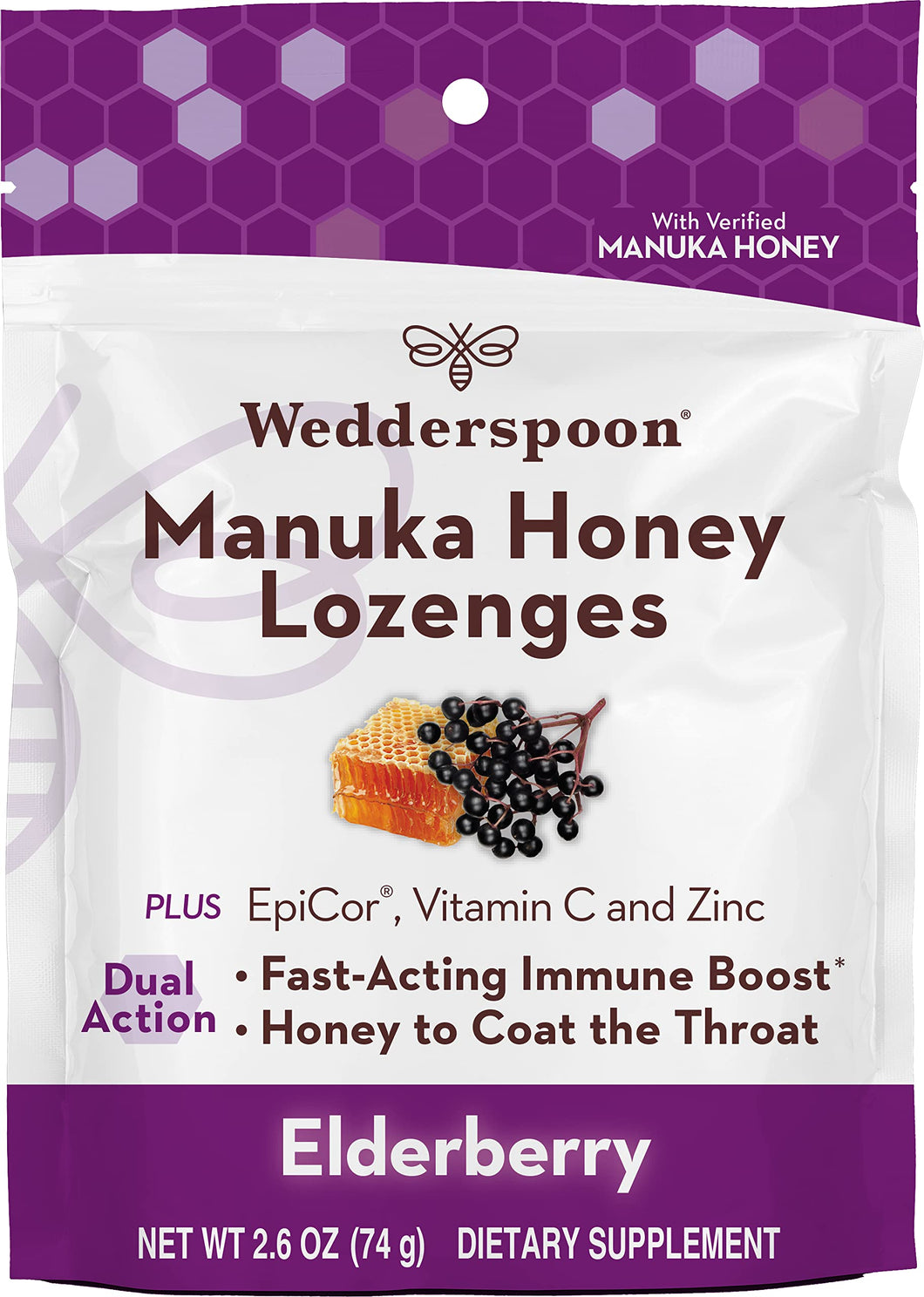 Wedderspoon Organic Manuka Honey Drops,