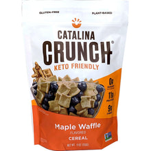 Load image into Gallery viewer, Catalina Crunch Maple Waffle Keto Cereal (9Oz Bags) | Low Carb, Sugar Free, Gluten Free | Keto Snacks, Vegan, Plant Based Protein | Breakfast Cereals | Keto Friendly Food
