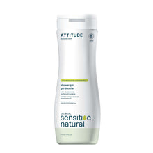 Load image into Gallery viewer, ATTITUDE Body Wash for Sensitive Skin with Oat and Avocado Oil, EWG Verified, Dermatologically Tested, Vegan, 16 Fl Oz
