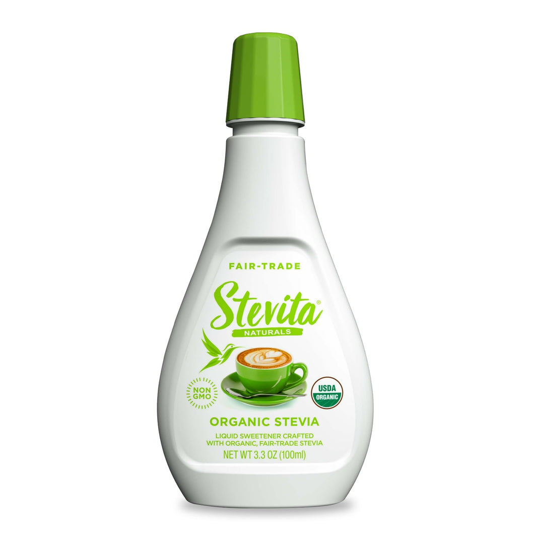 Stevita Organic Liquid Stevia - All-Natural Sweetener, Zero Calories - USDA Organic, Non-GMO, Vegan, Kosher, Keto, Paleo, Gluten Free