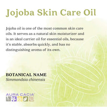 Load image into Gallery viewer, Aura Cacia Natural Skin Care Oil, Balancing Jojoba, 4 Fluid Ounce
