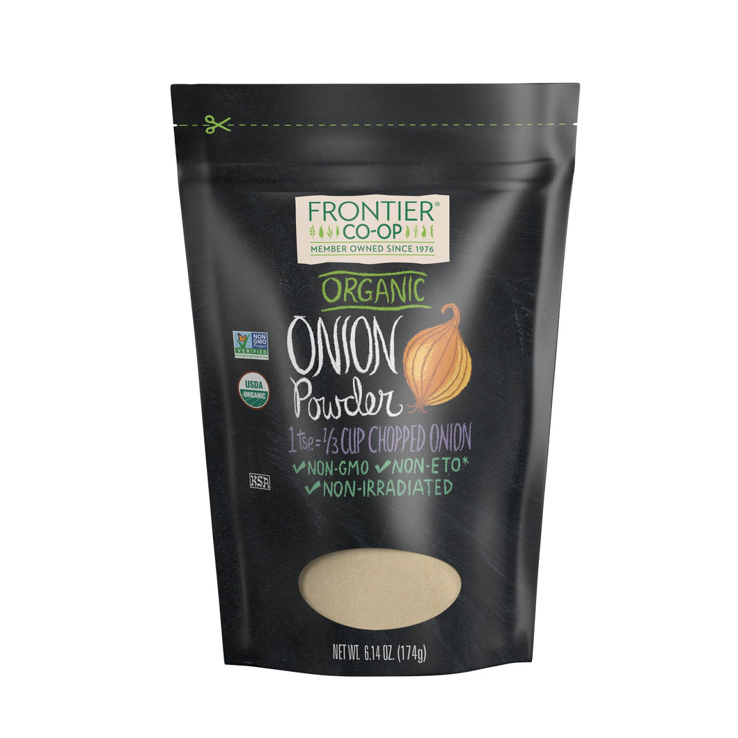 Frontier Co-op Onion, White Powder, Certified Organic, Kosher, Non-irradiated | Allium cepa