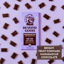 Load image into Gallery viewer, Beyond Good, Organic 80% Madagascar Dark Chocolate Bar, 2.64 Ounce
