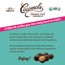 Load image into Gallery viewer, Cocomels Chocolate Sea Salt Cocomel Bites, Organic, Dairy Free, Vegan, Gluten Free, Non-GMO, No High Fructose Corn Syrup, Kosher, Plant Based, (1 Pack)
