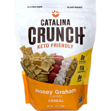 Load image into Gallery viewer, Catalina Crunch Honey Graham Keto Cereal (9Oz Bags) | Low Carb, Sugar Free, Gluten Free | Keto Snacks, Vegan, Paleo, Plant Based | Breakfast Cereals | Keto Friendly Food
